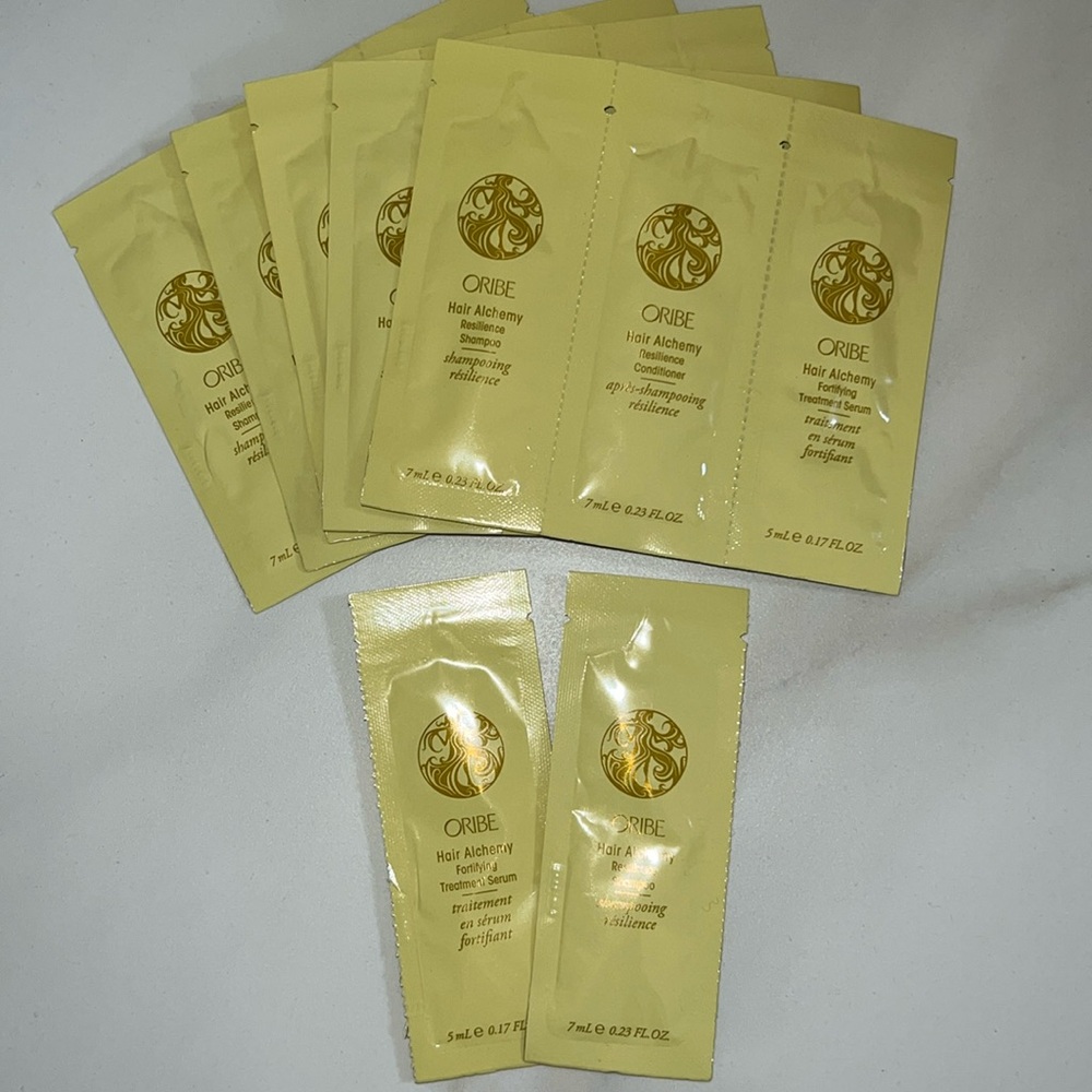 Oribe Hair Alchemy Shampoo Conditioner Serum Lot Bundle Travel Sample Mini